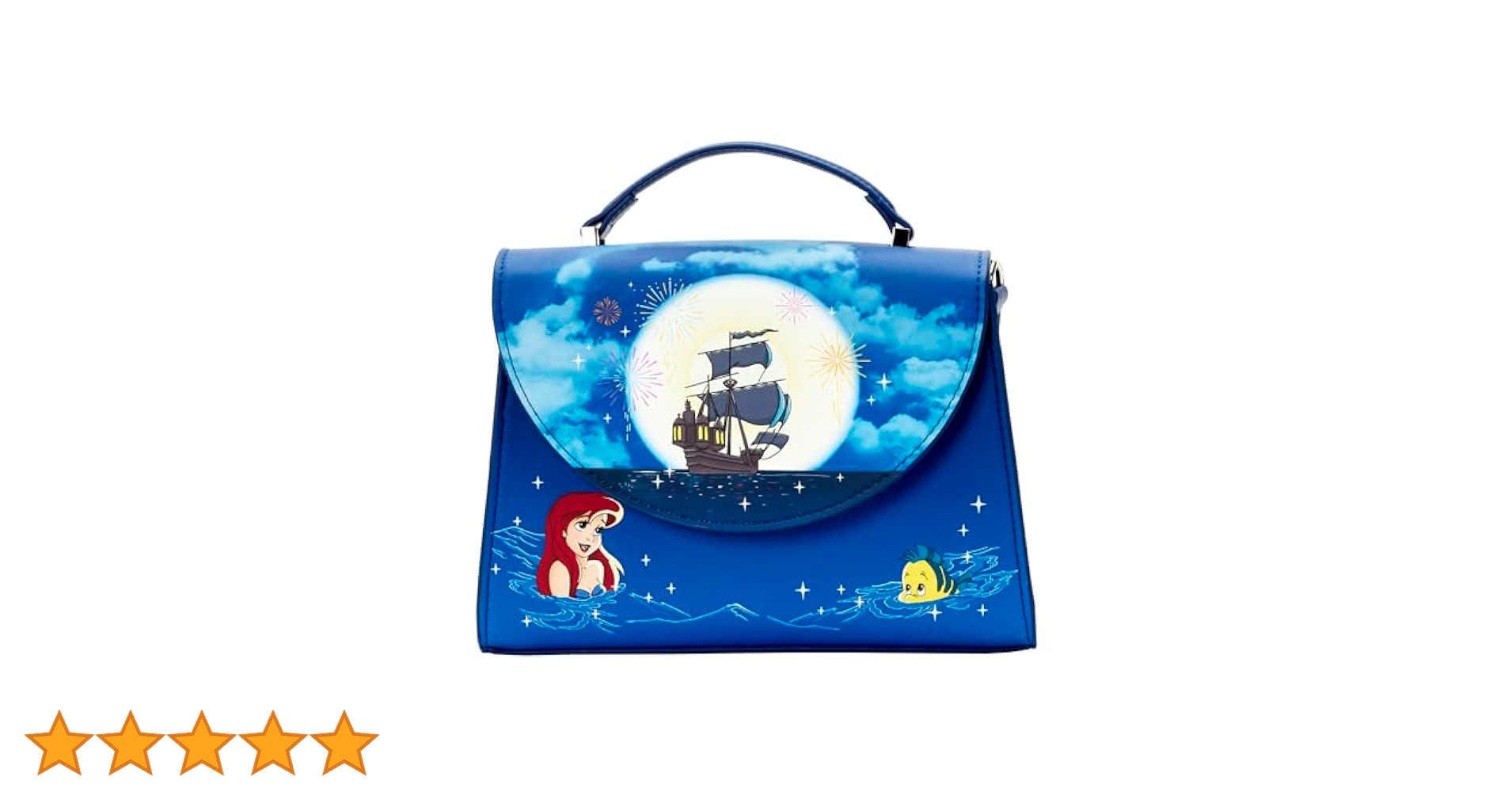 【新品】　ディズニー　アリエル　バッグ　トートバッグ　レディース　ラウンジフライ Amazon.co.jp: ラウンジフライ アリエル 花火 クロスボディ